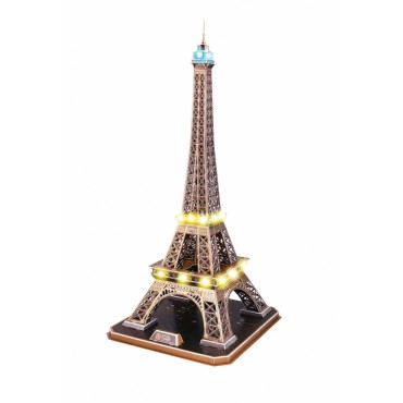 QUEBRA CABEÇA 3D PUZZLE TORRE EIFFEL 78CM COM LED REVELL KIT PARA MONTAR 84 PEÇAS REV 00150